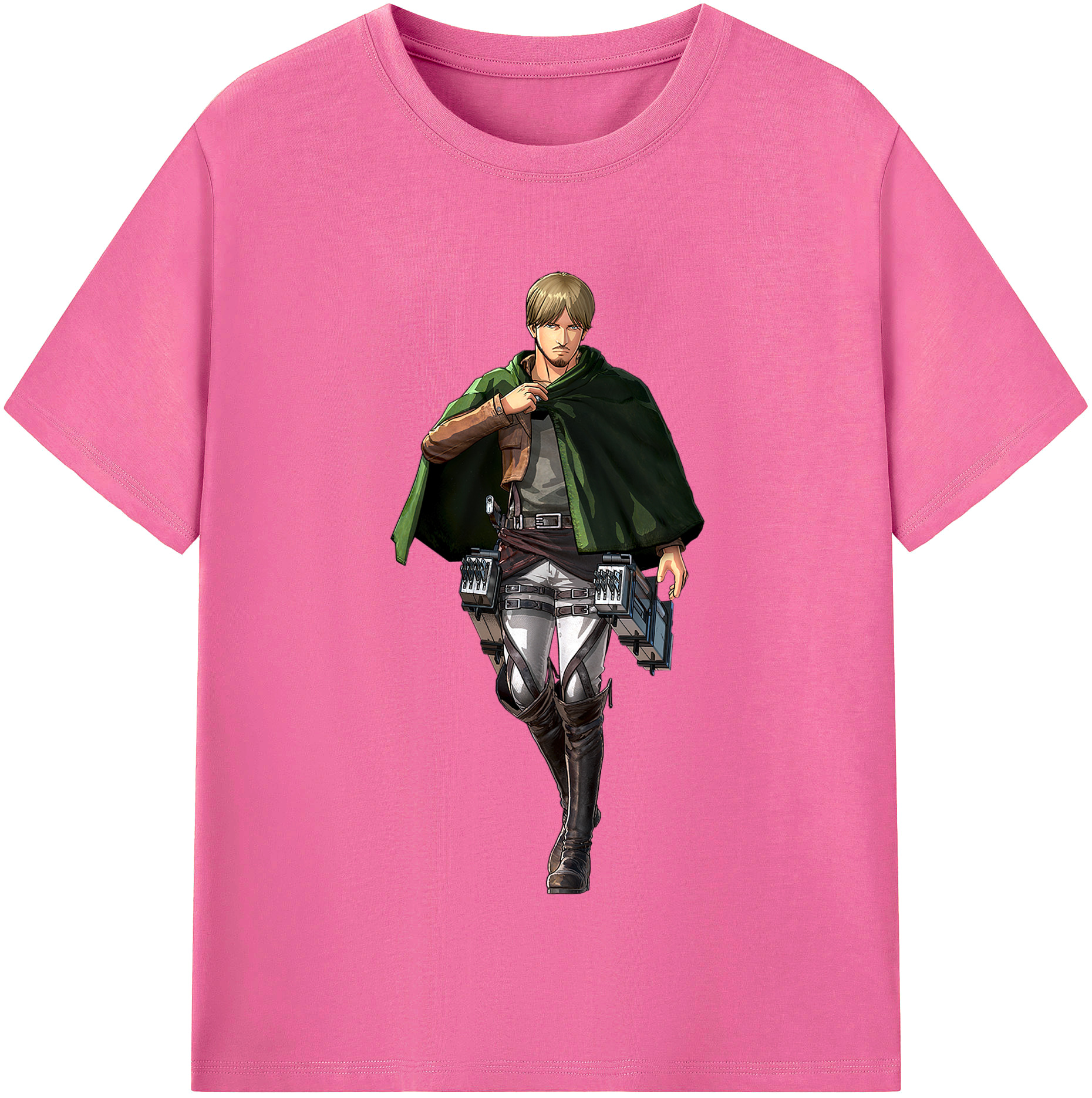 （画像用） 進撃の巨人 ミケ·ザカリアス Attack on Titan Mike Zakarius レディースカジュアルプリントTシャツ（綿100％）